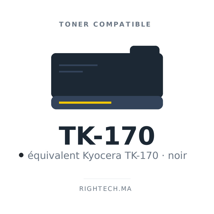 Toner compatible Kyocera TK170 noir (TK-170)