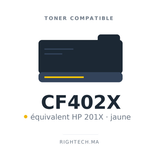 Toner compatible HP 201X jaune (CF402X)