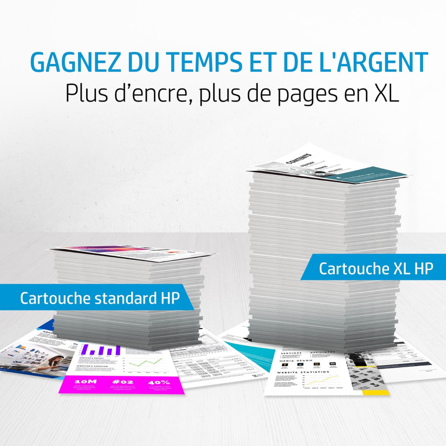 Cartouche d'encre HP 901XL noir - grande capacité HP d'origine (CC654AE)