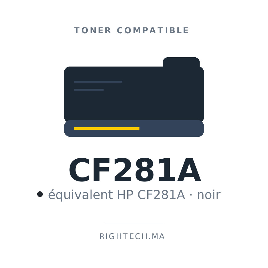 Toner compatible HP CF281A noir