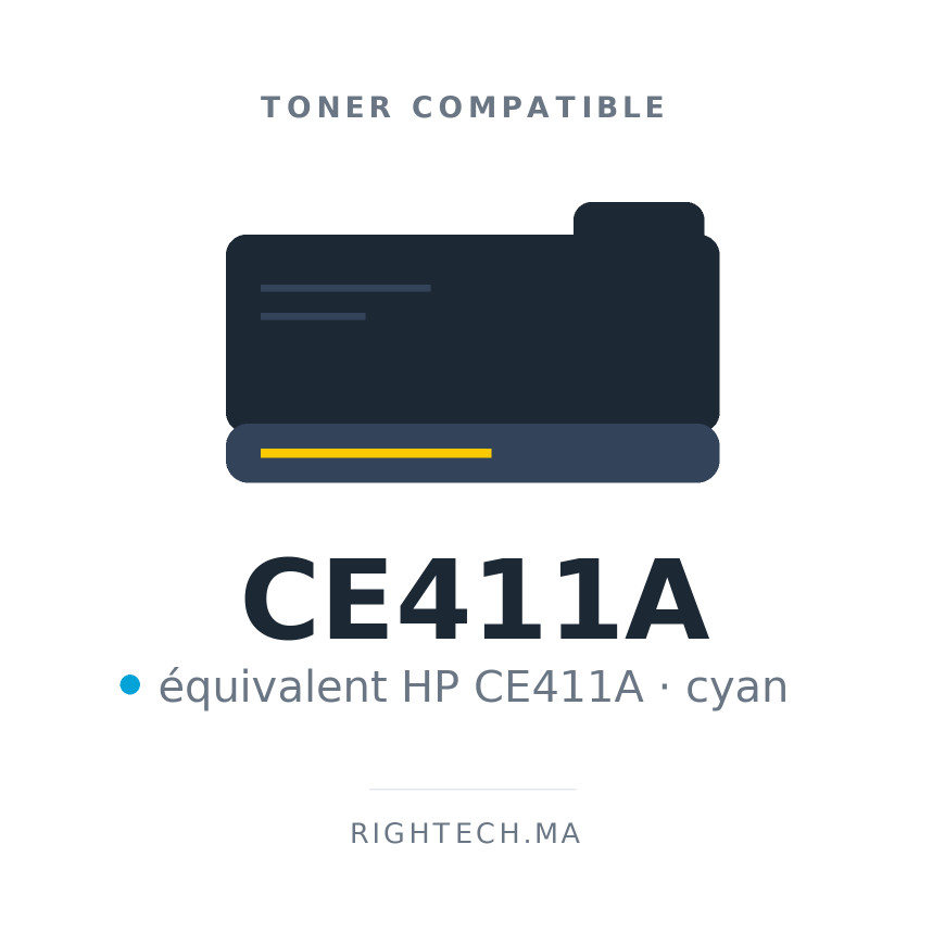 Toner compatible HP CE411A cyan