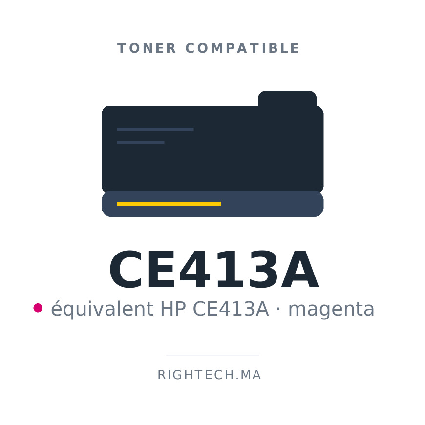 Toner compatible HP CE413A magenta