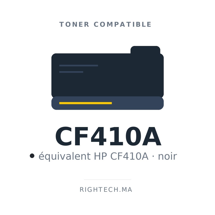 Toner compatible HP CF410A noir