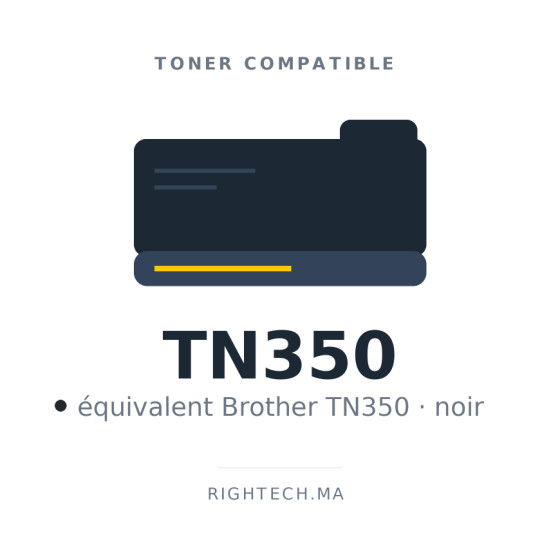 Toner compatible Brother TN350 noir