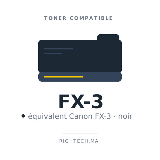 Toner compatible Canon FX-3 noir