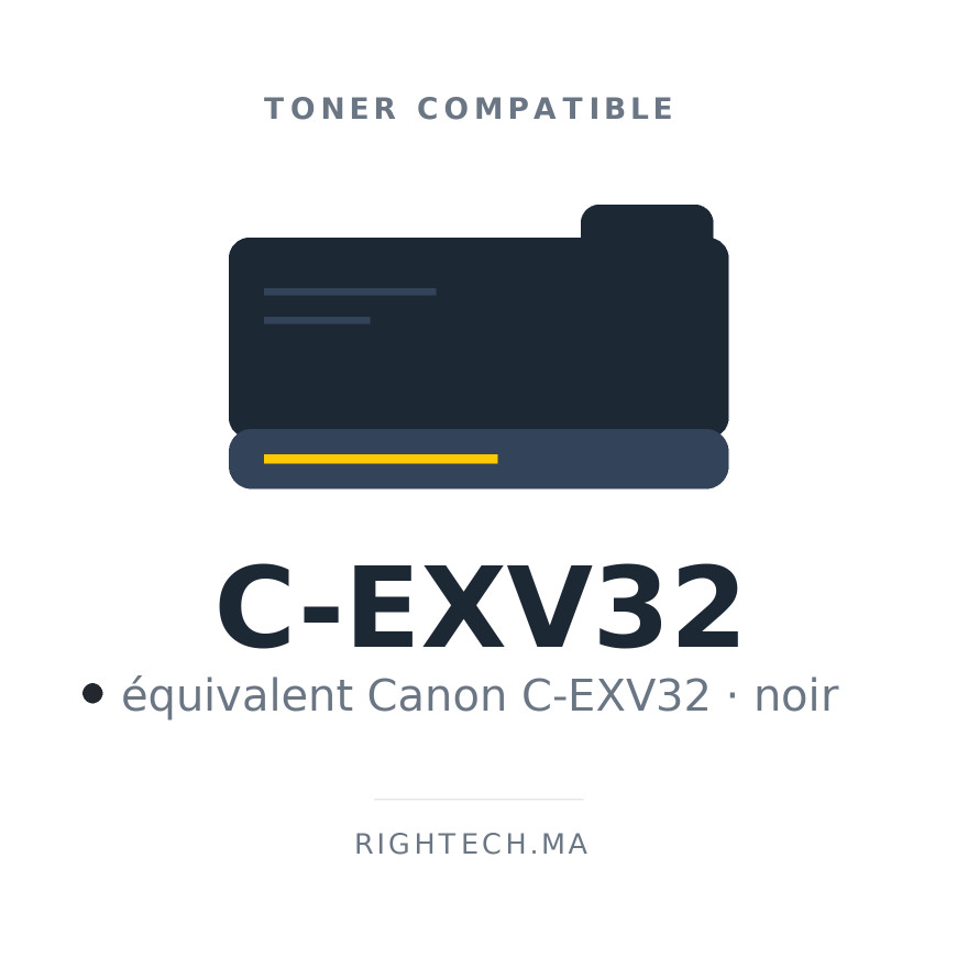 Toner compatible Canon C-EXV32 noir