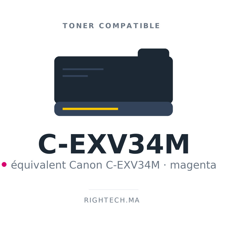 Toner compatible Canon C-EXV34M magenta