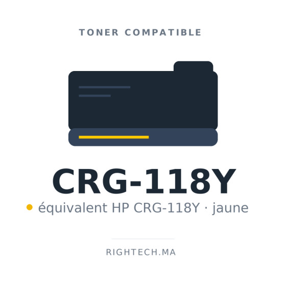 Toner compatible HP CRG-118Y jaune