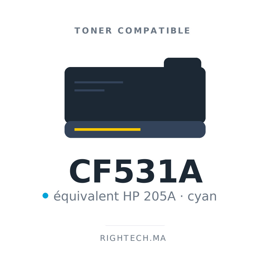 Toner compatible HP 205A cyan (CF531A)