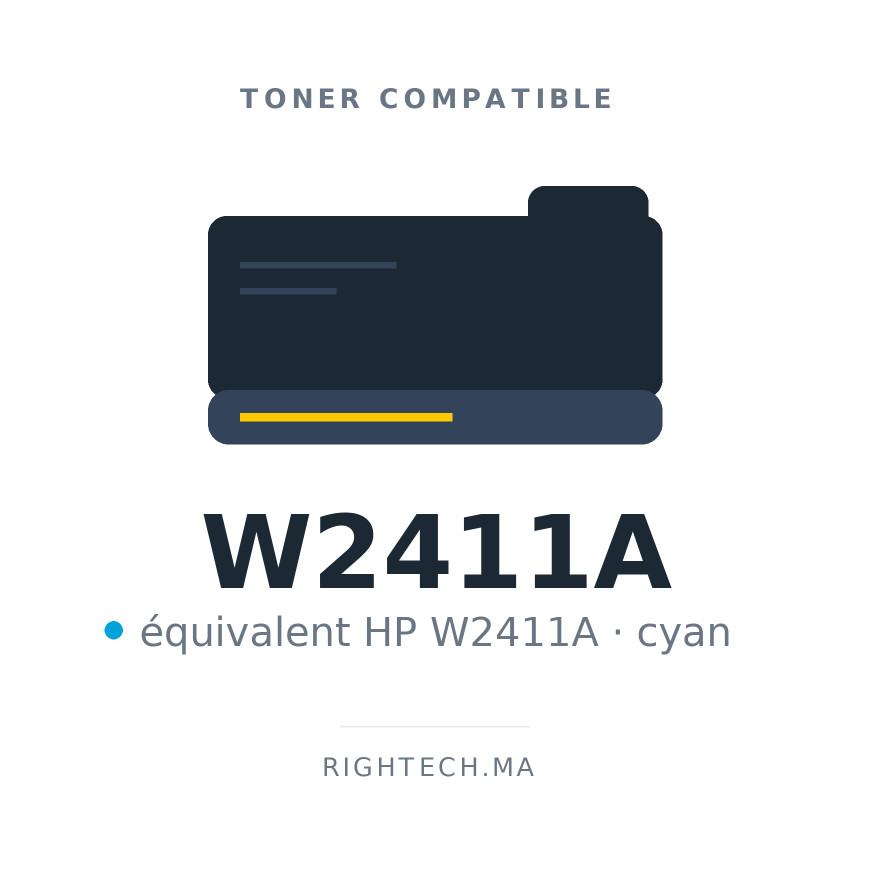 Toner compatible HP W2411A cyan