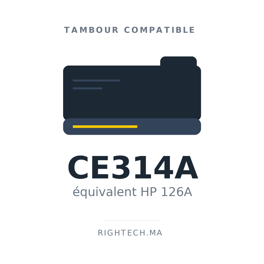Tambour compatible HP 126A (CE314A)