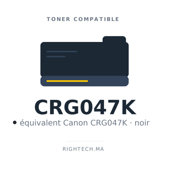 Toner compatible Canon CRG047K noir