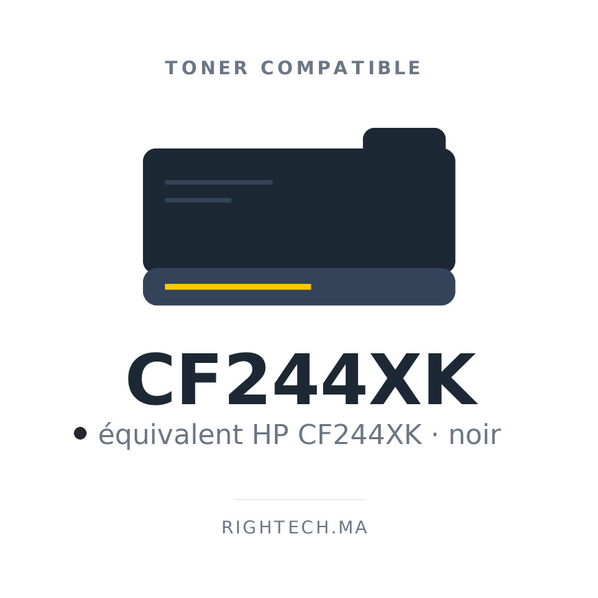 Toner compatible HP CF244XK noir