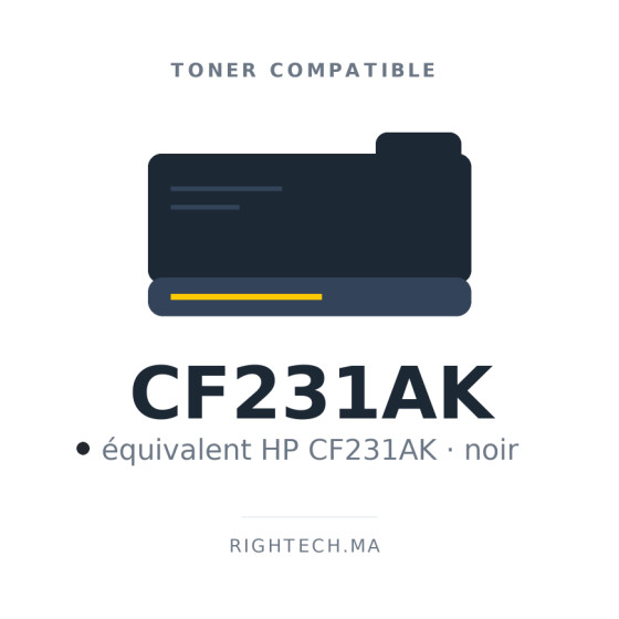 Toner compatible HP CF231AK noir