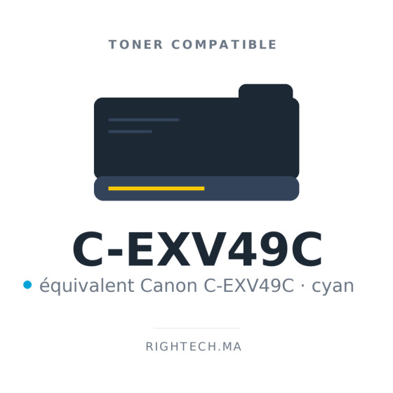 Toner compatible Canon C-EXV49C cyan