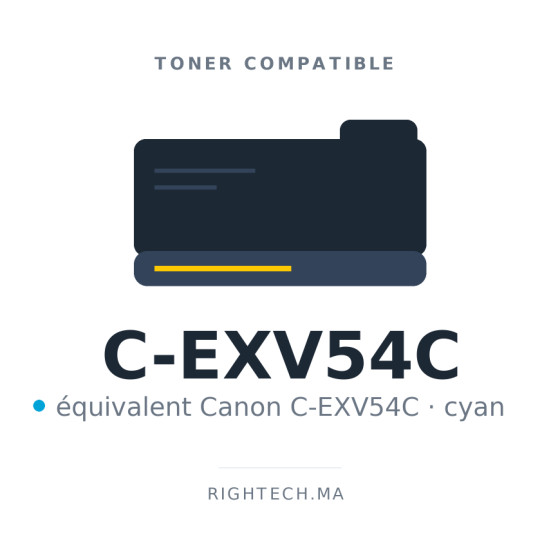 Toner compatible Canon C-EXV54C cyan