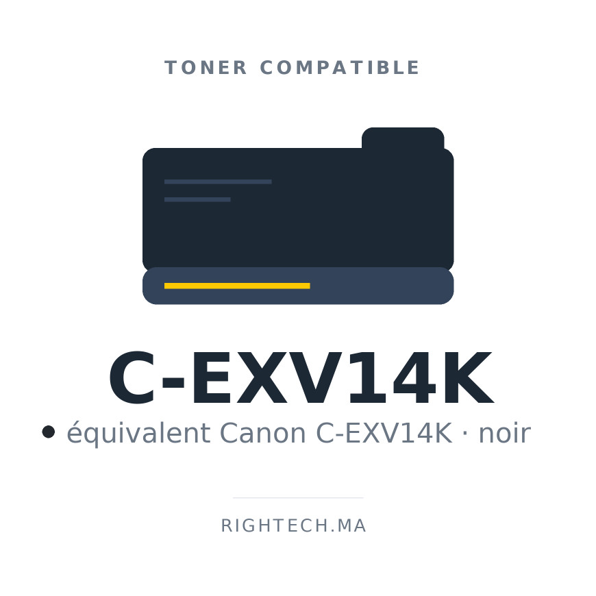 Toner compatible Canon C-EXV14K noir