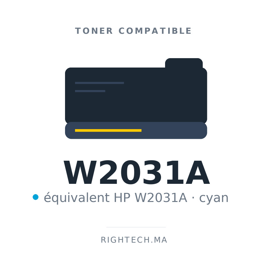 Toner compatible HP W2031A cyan