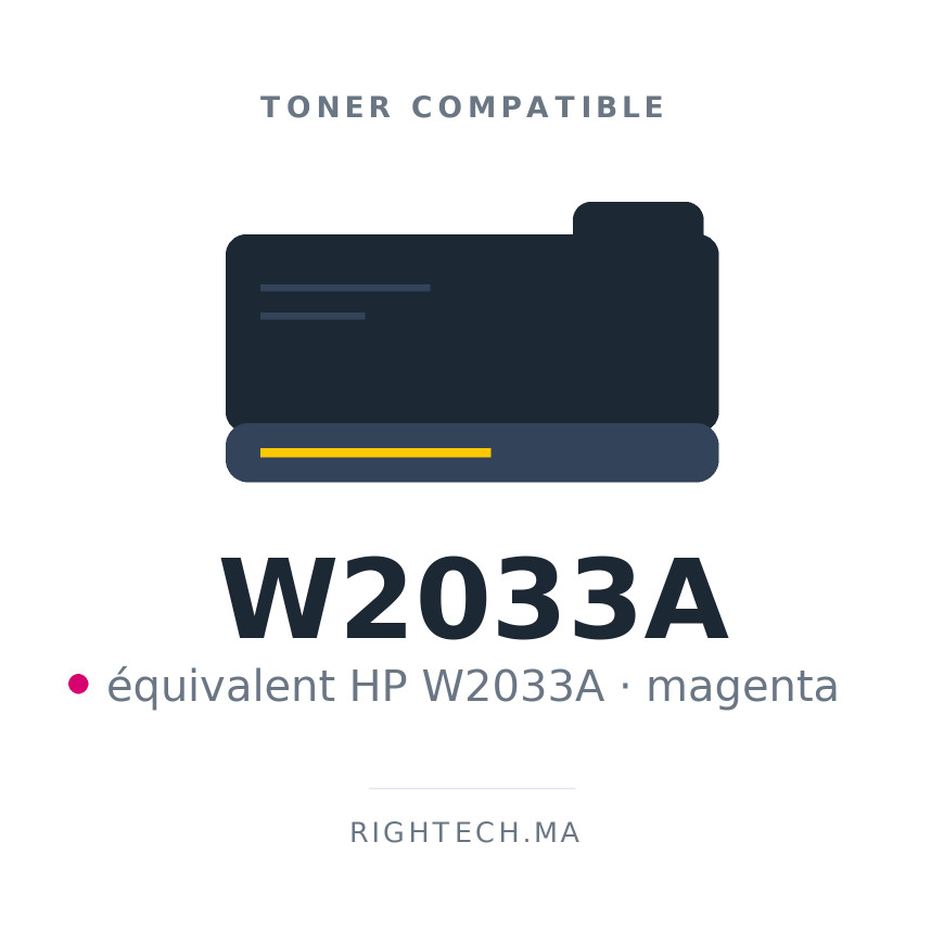 Toner compatible HP W2033A magenta