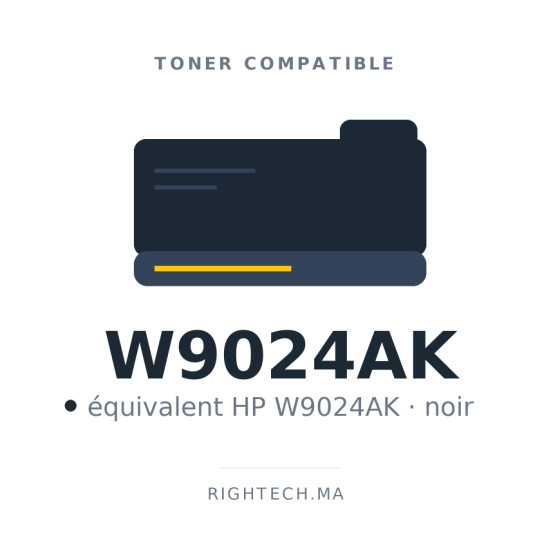 Toner compatible HP W9024AK noir