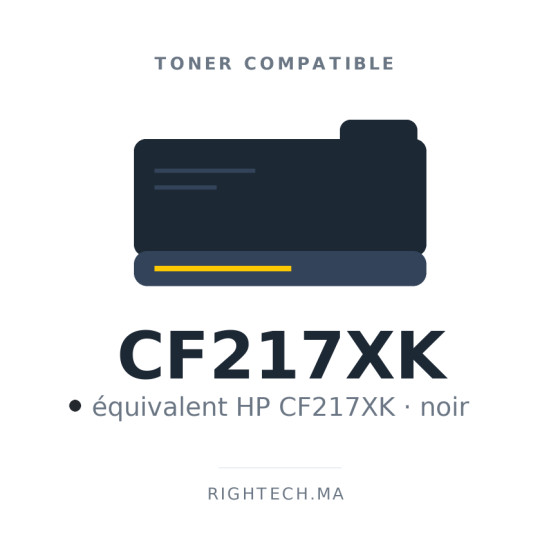 Toner compatible HP CF217XK noir