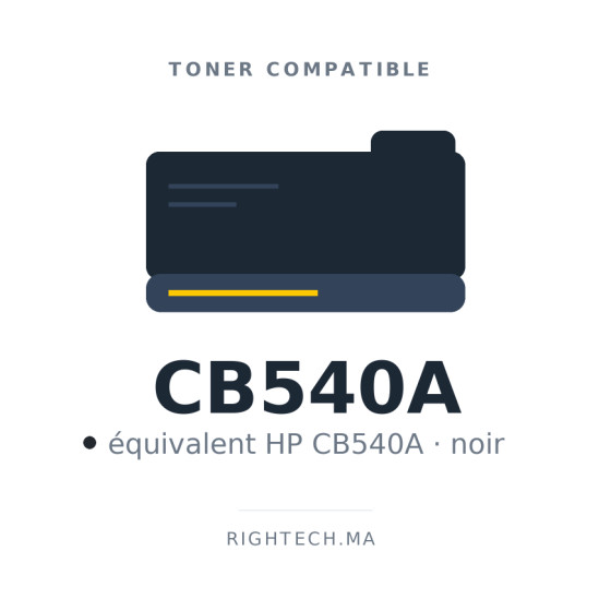Toner compatible HP CB540A noir