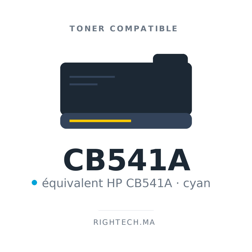 Toner compatible HP CB541A cyan