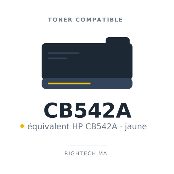 Toner compatible HP CB542A jaune