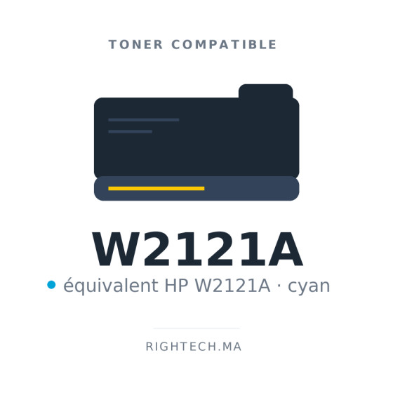 Toner compatible HP W2121A cyan