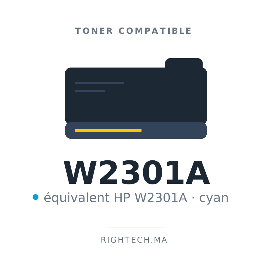 Toner compatible HP W2301A cyan