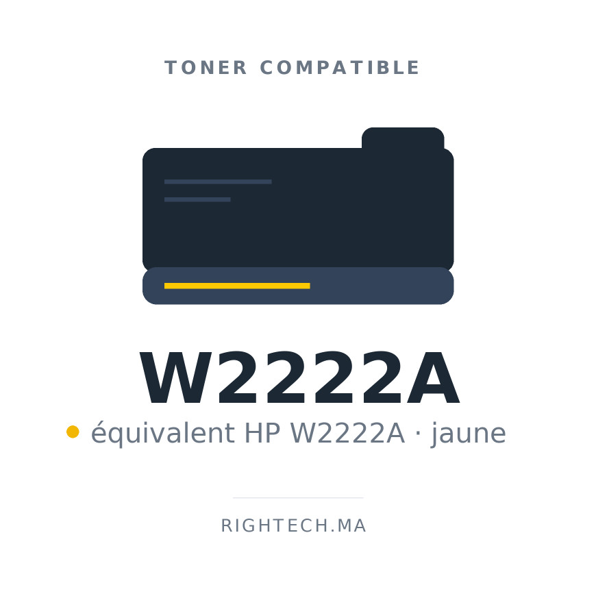 Toner compatible HP W2222A jaune