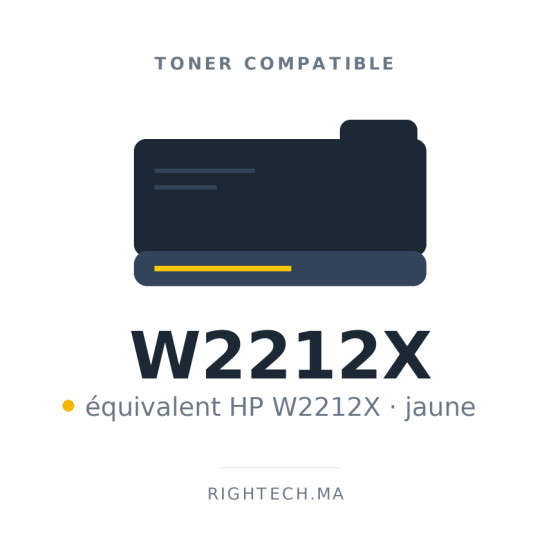 Toner compatible HP W2212X jaune