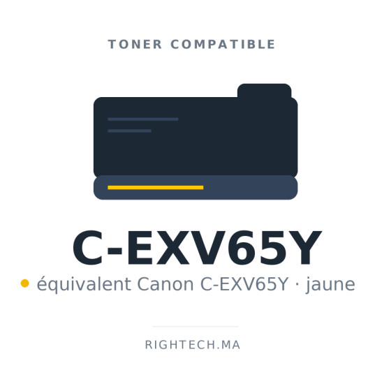 Toner compatible Canon C-EXV65Y jaune