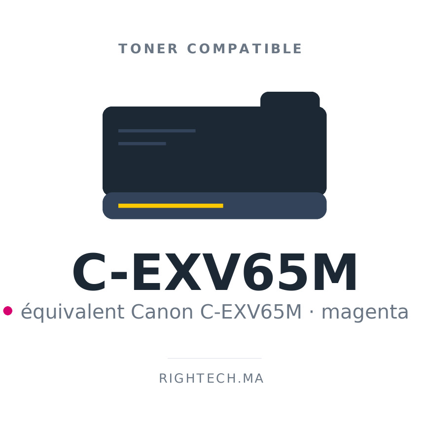 Toner compatible Canon C-EXV65M magenta