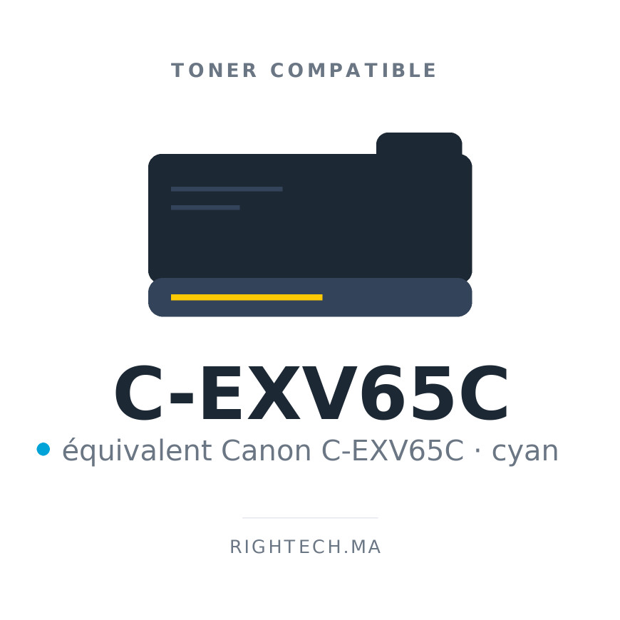 Toner compatible Canon C-EXV65C cyan