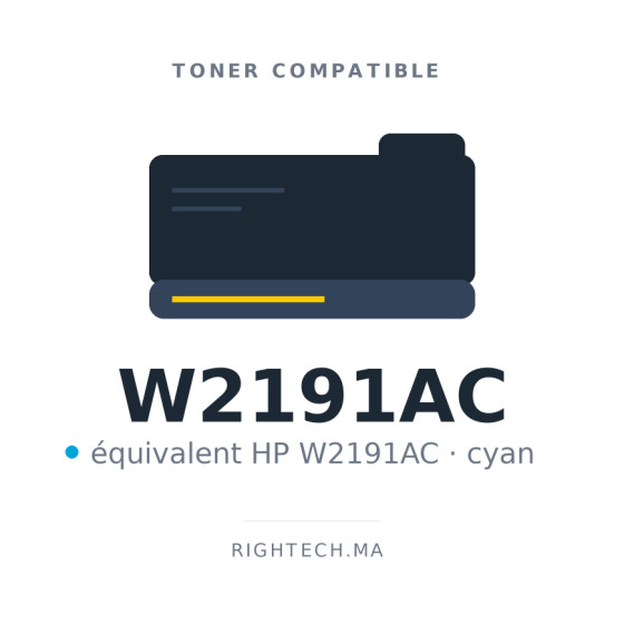 Toner compatible HP W2191AC cyan