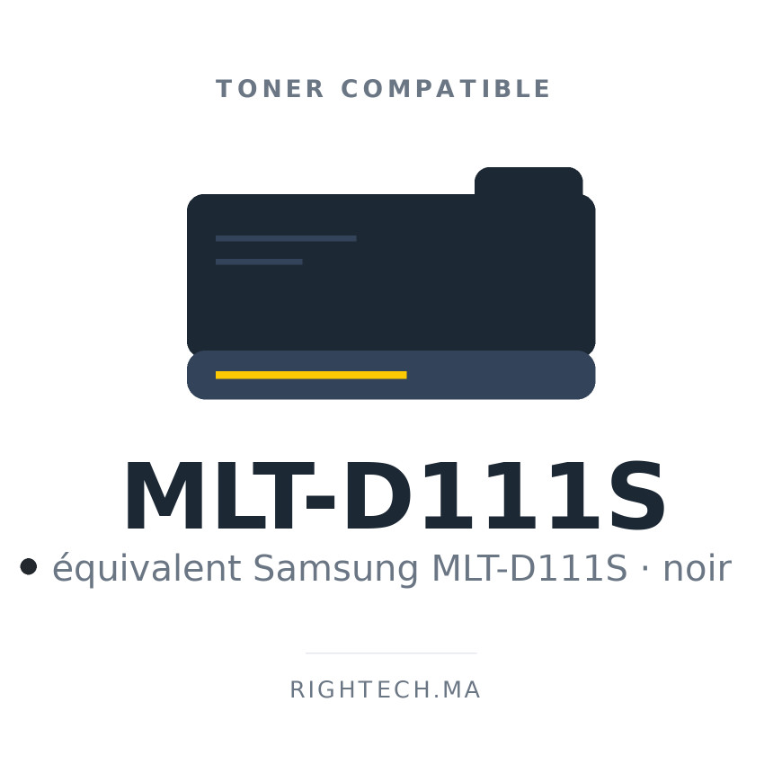 Toner compatible Samsung MLT-D111S noir