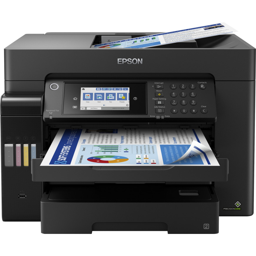 Imprimante Epson EcoTank L15160 A3+ multifonction à réservoirs rechargeables (C11CH71403)