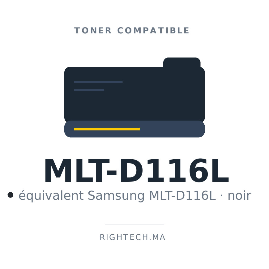 Toner compatible Samsung MLT-D116L noir
