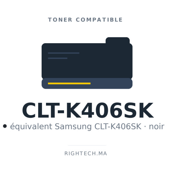 Toner compatible Samsung CLT-K406SK noir