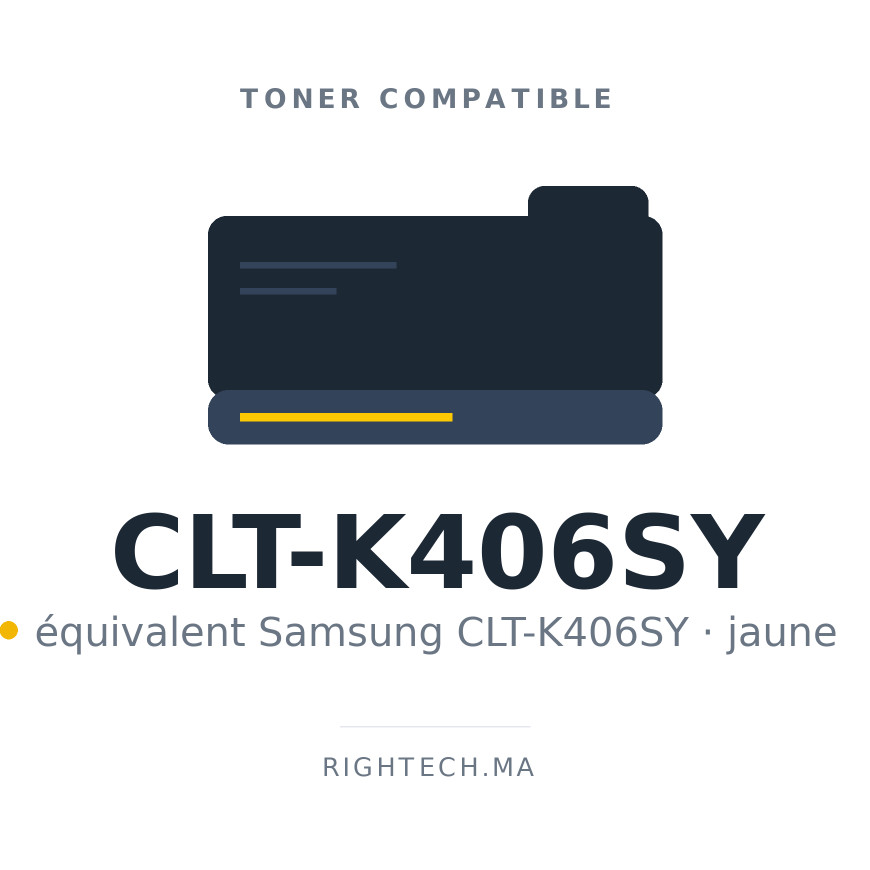 Toner compatible Samsung CLT-K406SY jaune