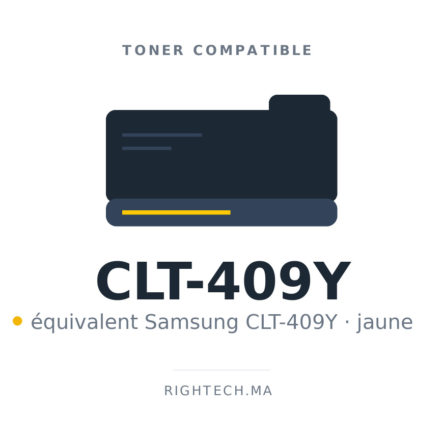 Toner compatible Samsung CLT-409Y jaune