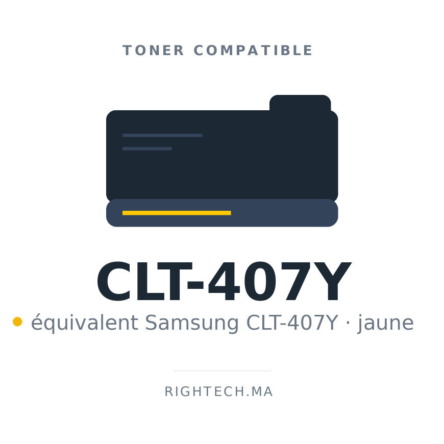 Toner compatible Samsung CLT-407Y jaune