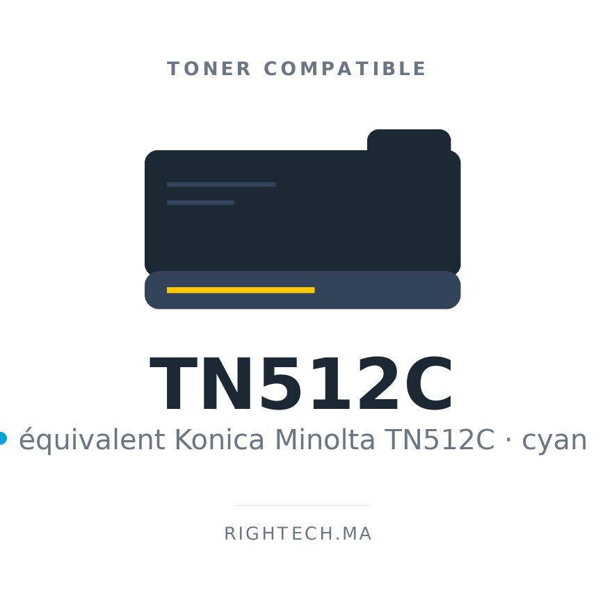 Toner compatible Konica Minolta TN512C cyan