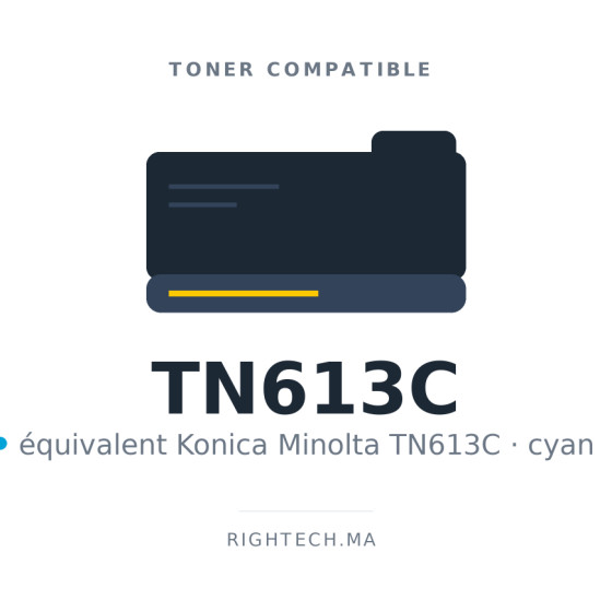 Toner compatible Konica Minolta TN613C cyan