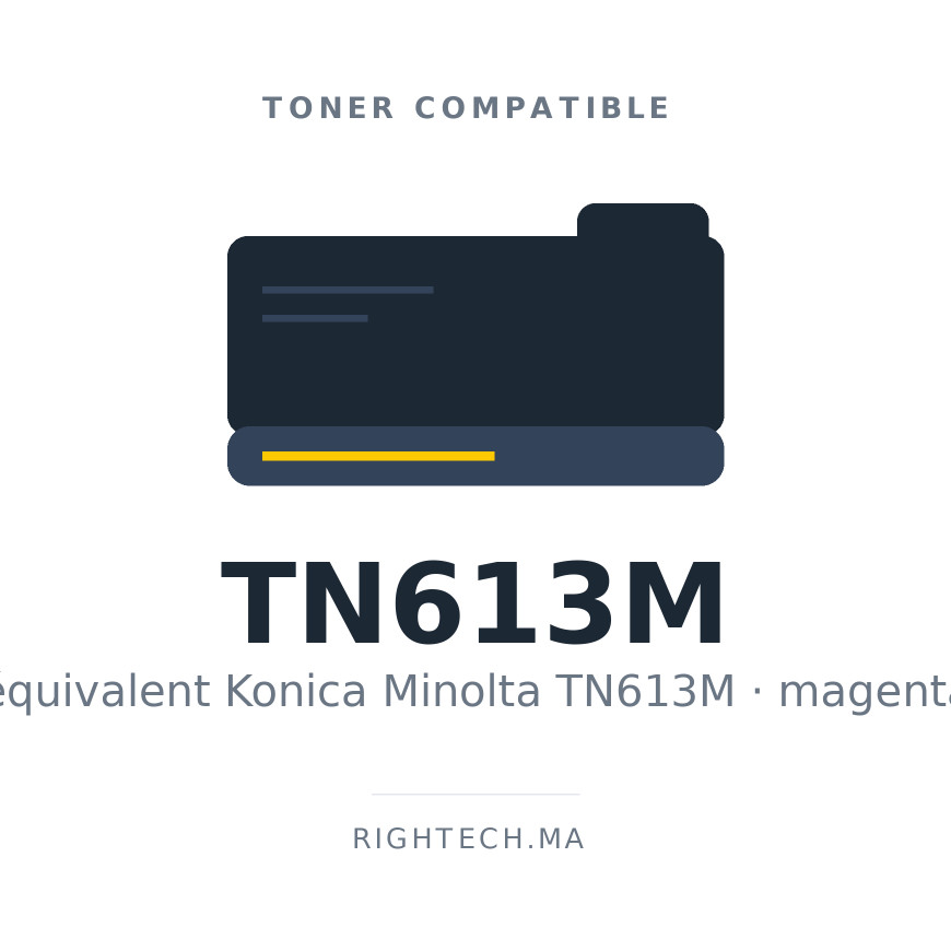 Toner compatible Konica Minolta TN613M magenta