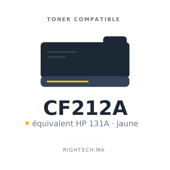 Toner compatible HP 131A jaune (CF212A)