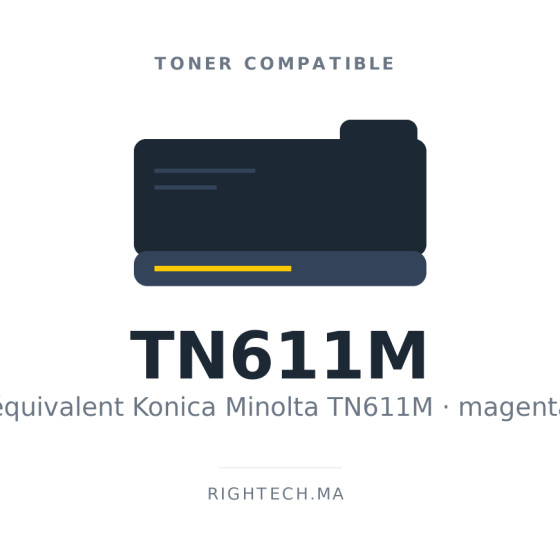Toner compatible Konica Minolta TN611M magenta