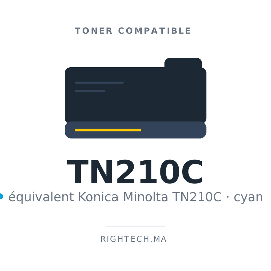 Toner compatible Konica Minolta TN210C cyan