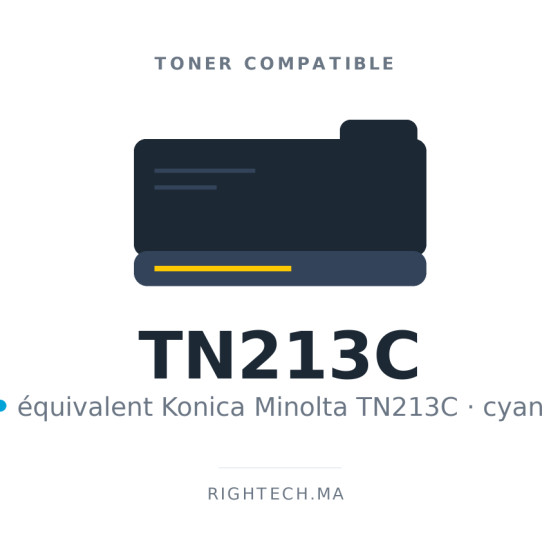 Toner compatible Konica Minolta TN213C cyan
